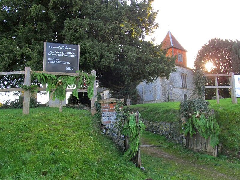 All Saints Church with Sign